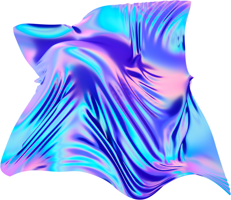 3D Gradients Oversaturated Rainbow Color